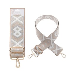 a luxury bag strap with a geometric pattern