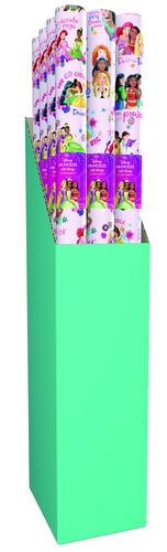 Bring a touch of magic to your gift wrap selection with our 2M Disney Princess Roll Wrap! This delightful collection, available in a convenient pack of 20, features a charming array of beloved Disney Princesses, including Ariel, Tiana, Rapunzel, and many more. Each 2-meter roll showcases vibrant designs and empowering messages like "Dream Big" and "You Go Girls," perfect for inspiring young dreamers. This non-wrapped bulk pack is ideal for easy display in your store, ensuring you're always stocked with a popular choice for birthdays, celebrations, and special occasions. Offer your customers the enchanting world of Disney with this must-have gift wrap.