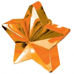 A gold star with a handle on a white background.