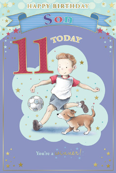 A happy birthday card for son number 11.