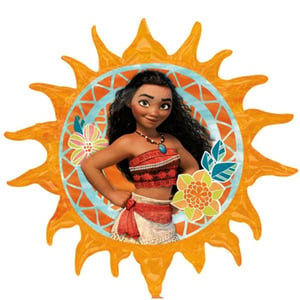 a balloon with a picture of moana on it