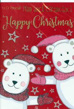A Christmas card for a special Nan and Grandad.