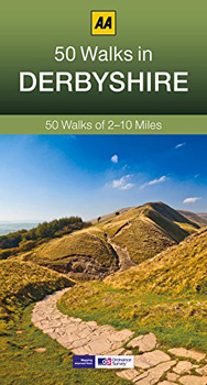 A book titled "50 Walks in Derbyshire" contains 50 walks of 2 to 10 miles.
