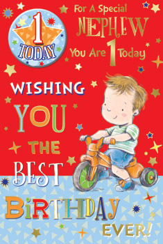 A birthday card for a special nephew wishing you the best birthday ever.
The above sentence is already grammatically correct.
