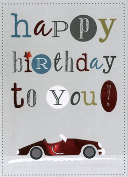 A birthday card that says "Happy Birthday to you."