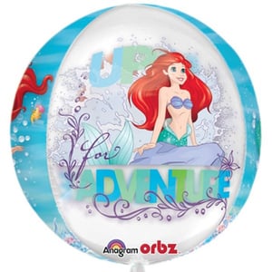 A little mermaid balloon that says "for adventure."