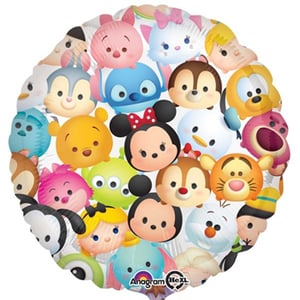 A balloon with a bunch of Disney characters on it.
