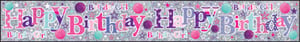 A banner that says "Happy Birthday" on it.