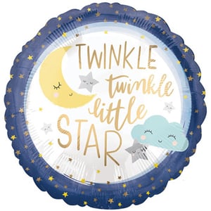 a balloon that says twinkle twinkle little star