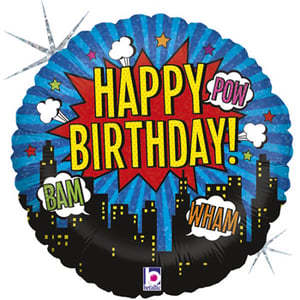 a balloon that says happy birthday on it