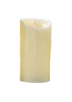 No grammatical errors were found in the sentence: "A white candle with a wooden wick on a white background."