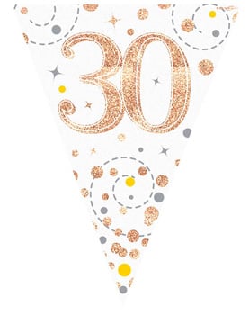 A banner with the number 30 on it.