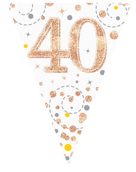 A banner with the number 40 on it.
