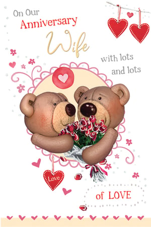 On our anniversary, my wife showered me with lots and lots of love.