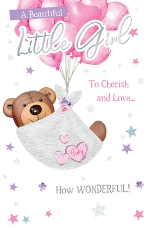 A beautiful little girl to cherish and love. How wonderful!