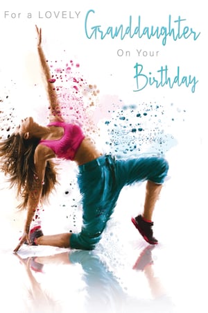 A lovely granddaughter, a birthday card for you on your special day.