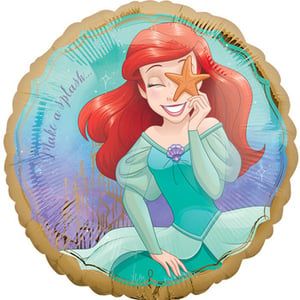 A little mermaid balloon that says "Make a splash."