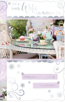 A Mother's Day card for a lovely wife.