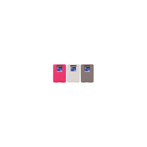 Three clipboards with different colors and labels on them.