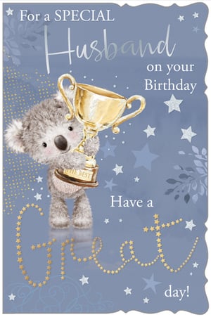 A birthday card for your special husband on his birthday.