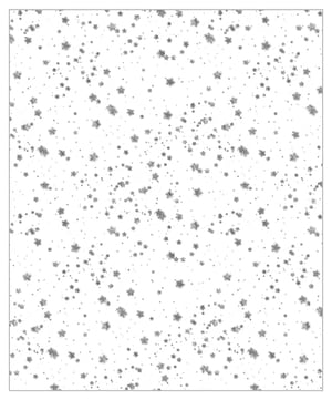 A background that is white with silver stars on it.