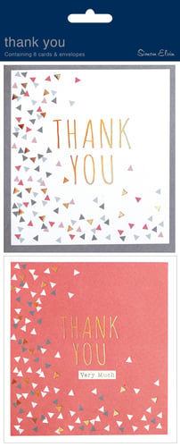A package of thank-you cards and envelopes.