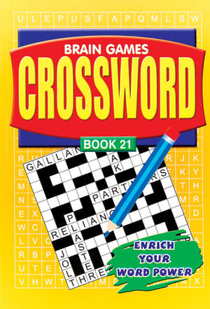 a book titled brain games crossword book 21