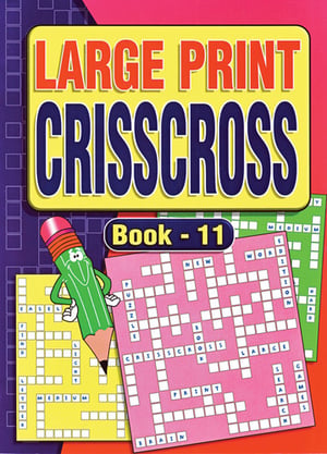 large print crosscross book 11 with a pencil on the cover