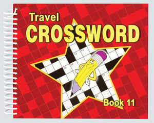 A travel crossword book with a star on the cover.