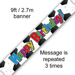 A banner that says "Happy Birthday" on it.