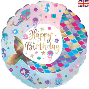 A balloon that says "Happy Birthday" on it.