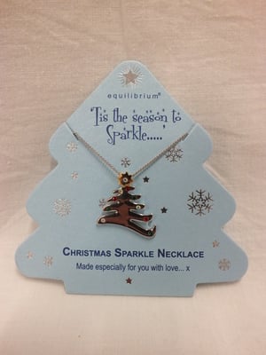A Christmas sparkle necklace made especially for you with love.