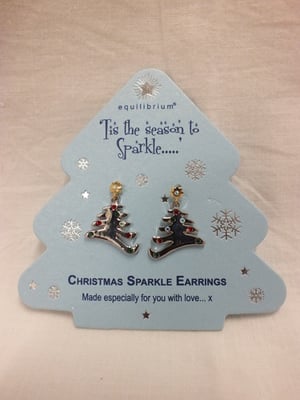 A pair of Christmas sparkle earrings was made especially for you with love.