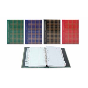 Four differently colored binders with the word "phonebook" on them.
