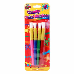 Unleash a world of colour with these fantastic 4 Chunky Plastic Handle Paint Brushes! Designed with little hands in mind, their easy-grip, robust plastic handles make them perfect for budding artists to explore their creativity with confidence. Each set includes four vibrant brushes, ready for endless painting adventures and a variety of art projects.

These durable brushes are an essential addition to any art supplies collection, encouraging imagination and artistic expression. Supplied by Tallon in a convenient 1x12 pack, they offer excellent value for schools, nurseries, or retail stores looking to inspire young imaginations. Get ready for colourful fun!