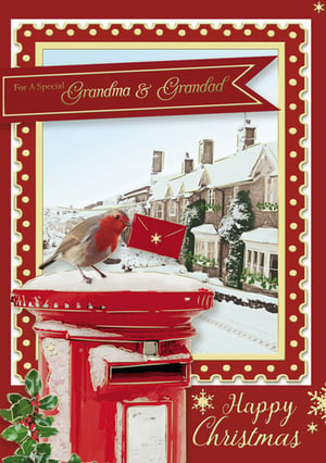 A Christmas card for a special Grandma and Granddad.