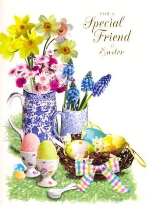 A greeting card for an Easter special friend.