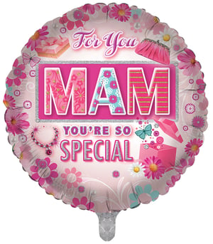 A balloon that says "For you, ma'am, you're so special."