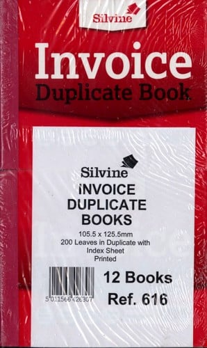 Keep your business transactions perfectly organised with our Silvine Invoice Duplicate Books, conveniently supplied in a bulk pack of 12 by Sinclairs. Each compact book, measuring 105.5 x 125.5mm, is designed for efficiency, featuring 200 leaves in duplicate. This ensures you always have an instant copy of every invoice issued, making record-keeping simple and reliable.

What's more, each book includes a printed index sheet, allowing for quick and easy reference to your past transactions. Ideal for small businesses, freelancers, or anyone needing a dependable invoicing solution, these books help you maintain professional records effortlessly. Stock up on this essential office item today!