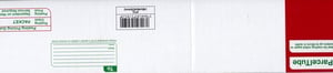 A parcel tube envelope with a barcode on it.