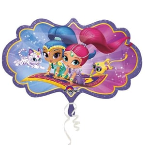 A shimmer and shine balloon that says "anagram" on it.