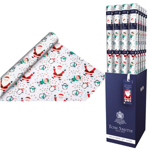 A display of Tom Smith's recyclable gift wrap.