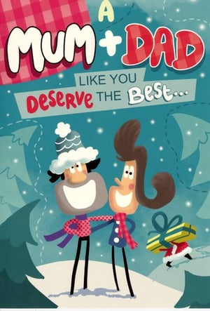 A Christmas card that says "A Mum and Dad like you deserve the best."