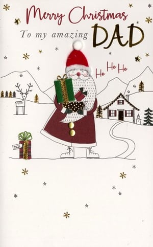 A Merry Christmas card for an amazing dad.