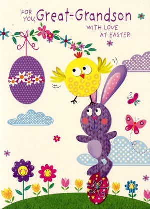 An Easter card for a great grandson.
