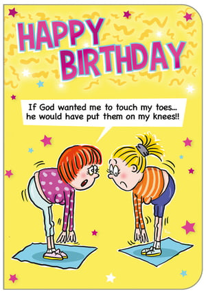 A birthday card that says "Happy Birthday" on it.