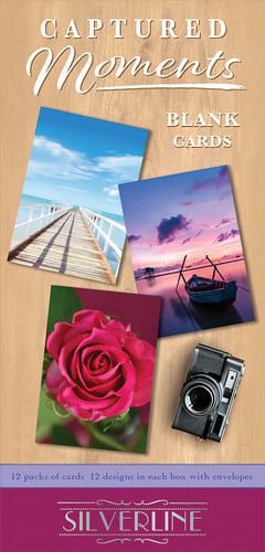 A box of captured moments, blank cards by Silverline.