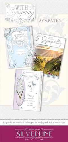 a package of sympathy cards from silverline