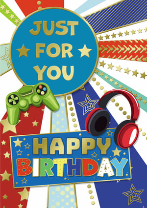 a birthday card that says just for you happy birthday