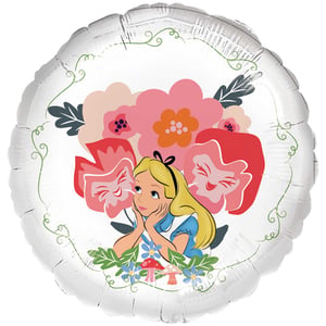 a balloon with alice from alice in wonderland on it